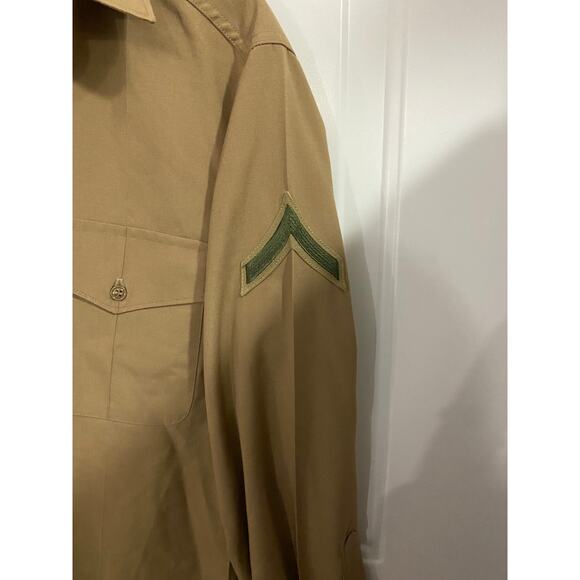 DSCP Valor Collection USMC LCPL Mens Dress Long Sleeve Shirt Size 15 1/2x34 - Picture 3 of 6